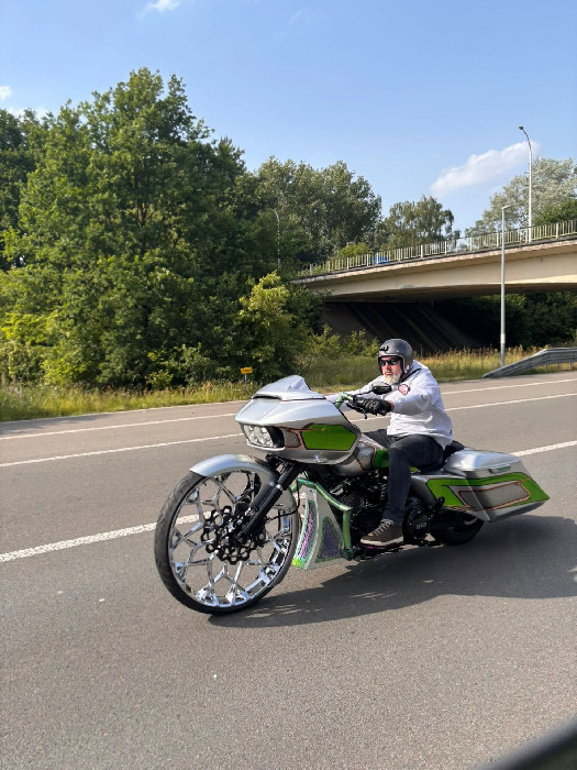 Geert riding TITAN