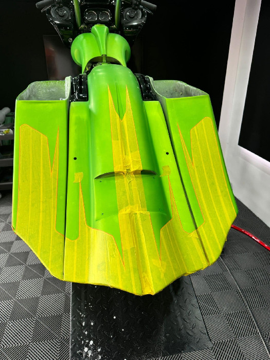 Green paint finish on TITAN