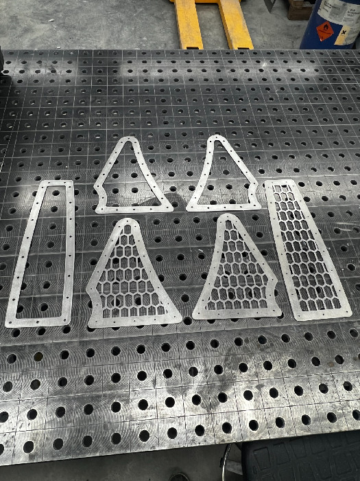 Anodised titanium detail