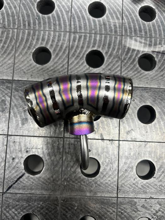 Titanium exhaust welding