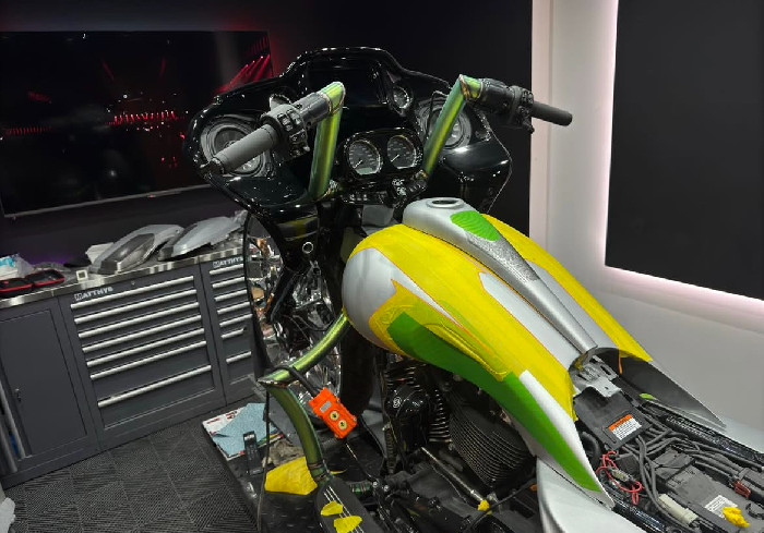 Paint preparation at Radical Customz